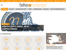 Tablet Screenshot of bekiahoroscopo.com